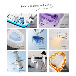 Inodoro Inteligente Automático con Bidé, Control Remoto, Asiento con Calefacción y Doble Descarga - WC Moderno de Cerámica Inteligente para Baño - Product Image 2