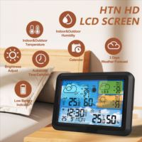 Station météo intelligente sans fil WiFi Tuya avec écran, alimentation USB, température et humidité intérieure/extérieure, prévisions météorologiques