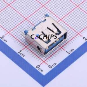 916-862A205EY10200 USB Connector SMD Connector ( Connector Type: Type-A )( Protocol Standard: USB 3.0 )( Gender: Female ) - Product Image 1