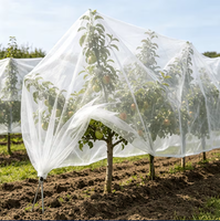 HDPE Landbouw Anti-insect Plantbeschermingsnet 100gsm 40*25 maas Anti-UV Kas Insectennet Ongediertebestrijding voor Tuinieren