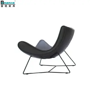बोनांजा अवकाश कम पीठ आधुनिक डिजाइनर चमड़े बिना हाथ कोच लाउंज कुर्सी सोफे घर कार्यालय के लिए