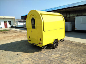 ホイール/ステンレス鋼モバイルキッチン/モバイルフードトラックの販売ファーストフードレストランのための完全な機器フードトラック - Product Image 4