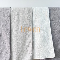Ensemble de literie 3 pièces de qualité supérieure en microfibre solide, couvre-lit, édredon, garnissage en polyester, écologique, toutes saisons, léger