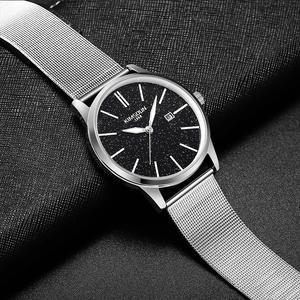 Montres pour hommes ultra-fines, bracelet en maille, montres à quartz, étanches, décontractées, vente en gros, vente chaude - Product Image 6