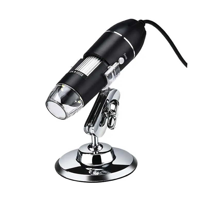 Microscopio Digital USB 1000X para teléfono móvil, endoscopio, cámara, lupa, 8 LED, 1600x