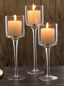 เชิงเทียนแก้วใส่เทียนโรแมนติกในวันวาเลนไทน์ใต้แสงเทียนในงานแต่งงาน<span class=keywords><strong>โรงแรม</strong></span>วันเกิดปาร์ตี้<span class=keywords><strong>แต่งตัว</strong></span>ถ้วยเทียนไร้ควัน - Product Image 6