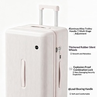 Nouvelle valise de voyage élégante en néoprène PC ultra-légère unisexe Duntun Max grande capacité 24 pouces à roulettes