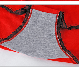 Culottes en dentelle élastiques taille haute respirantes pour femmes grandes tailles, en coton modal, <span class=keywords><strong>sous</strong></span>-vêtements en gros à bas prix - Product Image 3