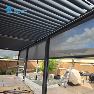 Pergola de jardin autoportante de luxe Sweet Home, motorisée, certifiée CE, écologique, imperméable, avec toit rigide en aluminium - Product Image 4