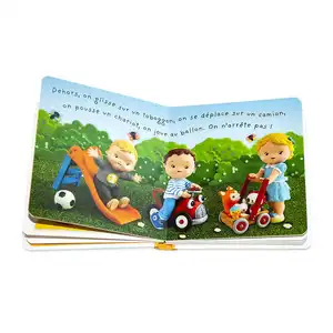 Cardboard print eco overseas board book printing on demand books children kid books