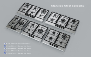 Kingbright Parabolic serie 86cm piano cottura in vetro bianco italiano fornelli <span class=keywords><strong>a</strong></span> Gas 3 fuochi <span class=keywords><strong>a</strong></span> Gas incorporati - Product Image 6