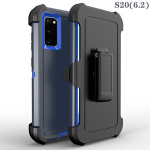 Con Clip para cinturón 3 en 1 Color sólido a prueba de golpes Defender Robot Armor Case para <span class=keywords><strong>Samsung</strong></span> <span class=keywords><strong>Galaxy</strong></span> S24 Plus S20 <span class=keywords><strong>Note</strong></span> <span class=keywords><strong>20</strong></span> S9 - Product Image 4