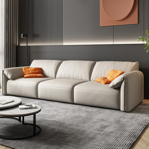 Canapé-<span class=keywords><strong>lit</strong></span> électrique motorisé rétractable en cuir pleine fleur, sectionnel en forme de L, style oreille d'éléphant <span class=keywords><strong>italien</strong></span>, inclinable, de luxe - Product Image 2