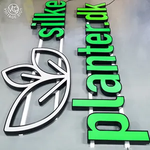 Custom Company Brand Logo 3D Letter Signage Led Sign Wall Letters Frontlit Signs For Business Logo
