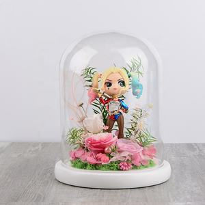 2025 nouveau Design fleur préservée dans un dôme en verre pour toujours fleur Roses personnage de dessin animé avec lumière LED pour cadeau de noël - Product Image 1