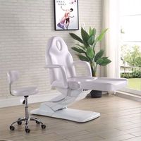 Table de Massage Professionnelle Moderne pour Soins Esthétiques, Électrique, 3 Moteurs, Réglable, pour Usage en Salon, en PU