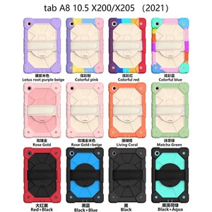 Funda para tableta <span class=keywords><strong>Samsung</strong></span> Galaxy Tab <span class=keywords><strong>A8</strong></span> SM-X200/SM-X205 10,5, portalápices, híbrida, giratoria 360, con pata de cabra, funda con correa para el hombro - Product Image 6