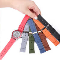 Libération rapide 20mm 22mm FKM bandes de caoutchouc étanche Sport plongée bracelets Smartwatch compatibilité hommes bracelet accessoires