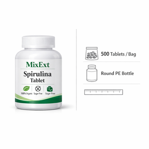Comprimés de spiruline biologique MixExtract OEM ODM |   Sans sucre, 9 acides aminés essentiels et riches en protéines - Product Image 2