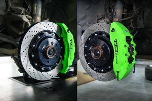 Kit de freno grande trasero delantero con rotor de disco ranurado de 355x32mm para rueda <span class=keywords><strong>BMW</strong></span> 328 2010-2021 18/19" - Product Image 3