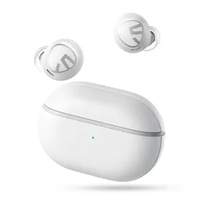 SoundPEATS Free2经典电子产品白色双麦克风TWS真无线耳塞防水入耳式运动耳机
