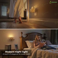 Veilleuses LED LOHAS rotatives sans flamme, style bougie, à brancher sur prise murale, intensité réglable, pour chambre et salle à manger
