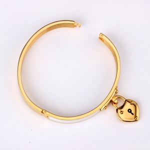 Fashion Stainless Steel Charm <b>Bracelet</b> <b>Gold</b> Plated Black and <b>White</b> Newest Men/women Pendants <b>Bangle</b> Jewelry - Product Image 5