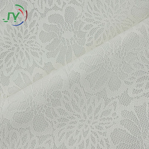 Tessuto in Pizzo Floreale Goffrato Elastico Traspirante in Poliestere 400GSM all'Ingrosso <span class=keywords><strong>per</strong></span> <span class=keywords><strong>Tende</strong></span>, Tappezzeria, Divani, Tovaglioli e Decorazioni <span class=keywords><strong>per</strong></span> la Casa - Product Image 1