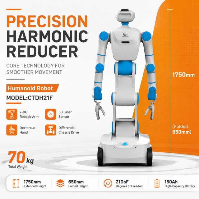 Humanoid Artificial Intelligence Robots PLC-Controlled Motor Gearbox Bearing for Material Handling Industrial Automation 21Dof