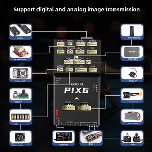 Ledi Pix6 โดรนแบบหลายใบพัดและปีกตรึง โอเพ่นซอร์ส ควบคุมการบินแนวตั้ง อุปกรณ์เสริมพลาสติกใหม่สำหรับ - Product Image 4