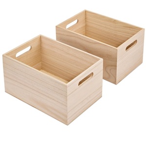 Caja de almacenamiento cuadrada de madera para organizar juguetes, para sala de estar, jardín de infantes, tipo vertical - Product Image 2