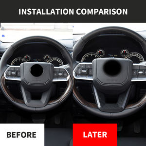 Les accessoires de style intérieur ABS conviennent au <span class=keywords><strong>volant</strong></span> en fibre de carbone <span class=keywords><strong>Toyota</strong></span> 2023 <span class=keywords><strong>Land</strong></span> <span class=keywords><strong>Cruiser</strong></span>. - Product Image 3