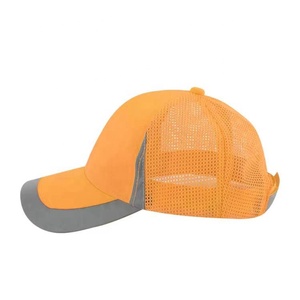 Casquette de camionneur de <span class=keywords><strong>Construction</strong></span> personnalisée jaune Hi Vis, casquette de Baseball réfléchissante de sécurité, casquette de Sport pour hommes, casquette de visibilité améliorée - Product Image 2