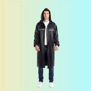 फैशनेबल हल्के वाटरप्रूफ चिंतनशील लंबी ट्रेंच कोट शैली बारिश जो पुरुषों के लिए आउटडोर उपयोग करते हैं - Product Image 4