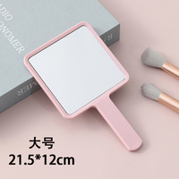 Miroir compact carré personnalisé avec logo, petit miroir de voyage en plastique, design moderne, DIY, à suspendre, miroir de vanité à marque privée
