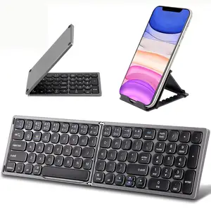 ABS Full Size Portable Pocket bluetooth foldable folded keyboard for mobail phone