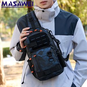 Bolso de Pecho Impermeable Masawei, Camuflaje, Unisex, para Ciclismo, Viajes, Bandolera - Product Image 1
