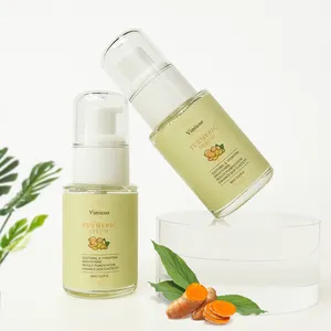 Korean Beauty Private Label Bio Kräuter Hautpflege Aufhellende Beruhigende Kurkuma Gesichts essenz Vitamin C Kurkuma Gesichts serum