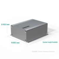 Boîtier en aluminium anodisé monobloc 90*40mm avec brides de montage, boîtier personnalisé pour cartes de communication