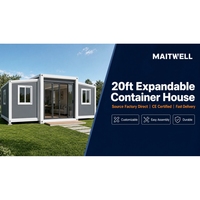Casa Contenedor de Acero Expandible de Alta Calidad Resistente a la Intemperie, Casa Contenedor Plegable Personalizada de Fábrica OEM para Camping o Villa