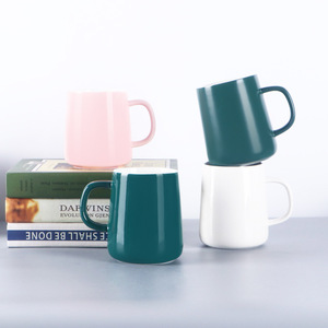 Minimalist Nordic Ceramic <b>Mug</b> Pink Solid Color Coffee Cup For Drinks Gift Present Single Piece - Product Image 5