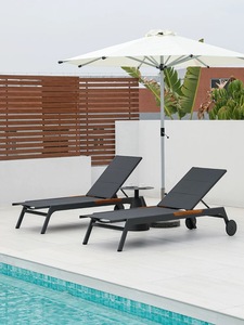 Lit de Jardin Moderne de Luxe Personnalisé de Haute Qualité pour Piscine Extérieure, en Aluminium Durable et Imperméable, pour Patio et Cabane de Plage - Product Image 2