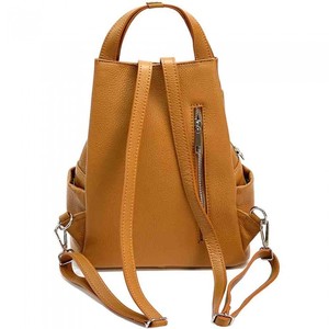Premium Handmade Leather <b>Backpack</b> Lightweight Stylish Designer Daypack <b>with</b> Multi <b>Compartment</b> Zipper Design for Travel Office - Product Image 3