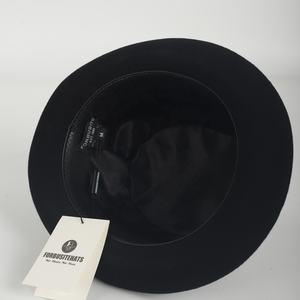 Chapeaux melon formels en feutre de laine rigide pour hommes et femmes, chapeau derby, chapeau fedora d'église - Product Image 6