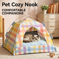 Tente de Luxe pour Chat Très Vendue – Maison Confortable en Tissu Doux et Respirant, Cage Portable Robuste pour Animaux de Compagnie (Chats et Chiens) – Idéale pour l'Été
