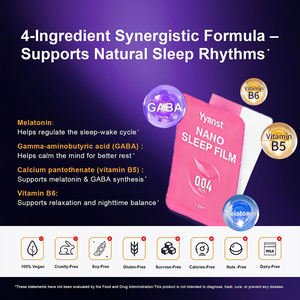 Tiras Orales para Dormir OEM/ODM con Melatonina y L-Teanina para la Relajación de Adultos y un Mejor Descanso - Suplemento Dietético - Product Image 5