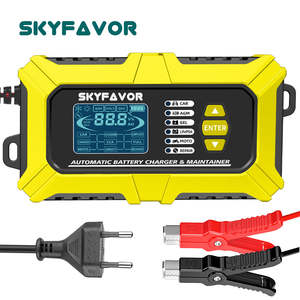 Chargeur de batterie multifonction 12V 6A et analyseur, testeur de résistance interne/CCA, compatible avec les batteries LiFePO4, au plomb-acide, pour voiture et moto - Product Image 2