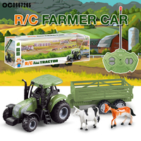 Série Ferme pour Enfants : Jouets Éducatifs en PVC, Camions de Transport Animaux (Vache, Cheval), Modèles de Tracteurs RC pour Enfants avec Logo Personnalisé OEM