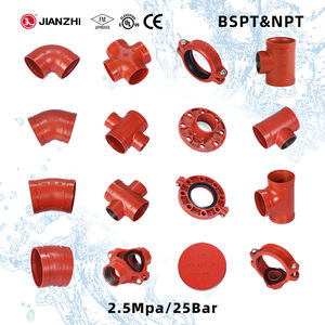 Jianzhi Gerillte Rohrverbindungen Blau und Rot Abfluss Flexibles Metall Duktiler Gusseisen Rohrreduzierstück - Product Image 1