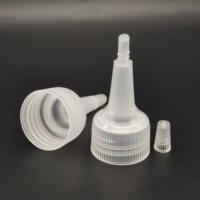 Bouchon compte-gouttes à long bec 24/410, bouchon à vis en plastique 24 mm, bouchon spiralé à long bec